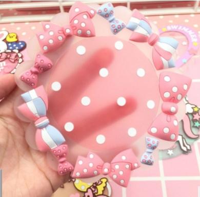 Factory hot sale cartoon toy butterfly silicone coaster Cute unicorn strawberry rabbit soft insulation bowl pad with good quality