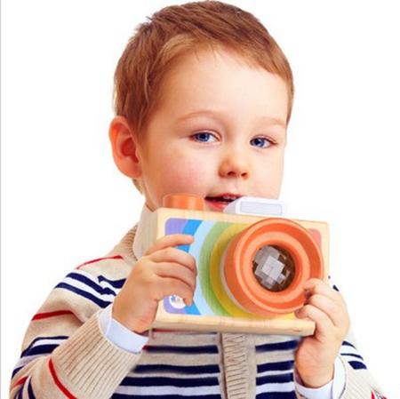 GEEKKING mini wooden toy camera for kids montessori educational toy baby boy girl birthday gift pretend play Photographer toy