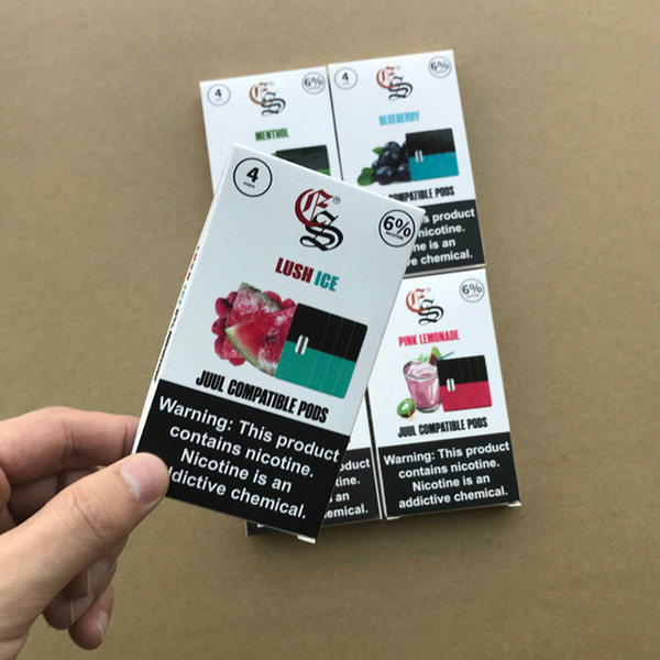 Newest package Eonsmoke Pods device Pod Mango cool Mint Pink lemonade blueberry no leak 4 pods each packs 1ml Capacity compatible eon Pod