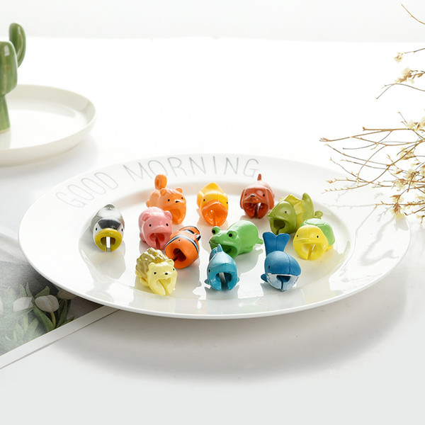 Cable Bite Trendy 12 Styles Animals Bite Cable Protector Accessory Toys Cable Bites Turtle Duck Fish for Mobile Phone Charger Cord