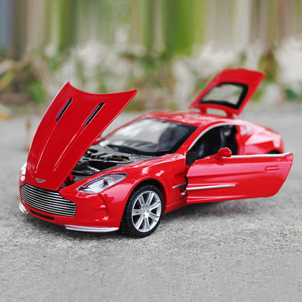1: 32 Scale Pull Back Light Sound Aston Martin Electronic Car Toy for Kids Children Gift