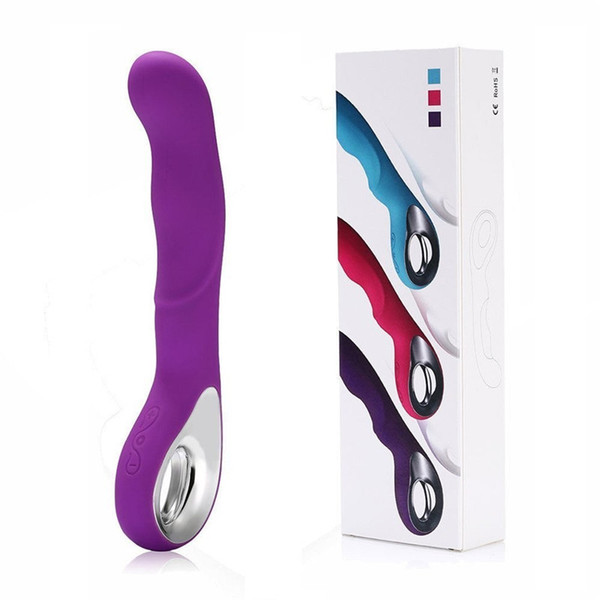 USB Rechargeable Female Masturbation Vibrator, Clit and G Spot Orgasm Squirt Massager, AV Vibrating Stick, Sex Toys for Women