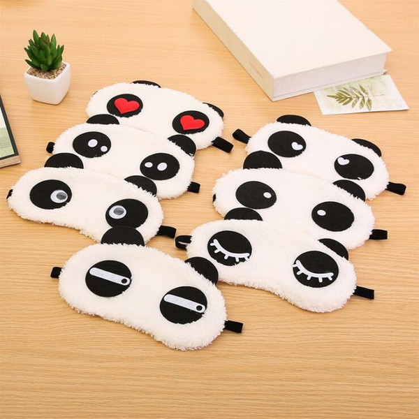 Cute Panda Sleeping Face Eye Mask Blindfold Eyeshade Traveling Sleep Cotton Eyepatch Eye Cover Health Care