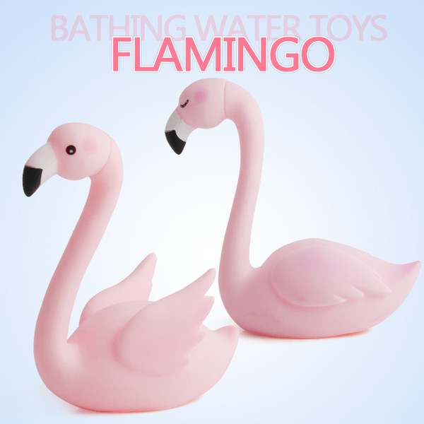 Baby Bath Toys PVC Flamingos Shower Water Floating Mini Bathroom Toys Party Supplies Classic Toys Birthday Gifts