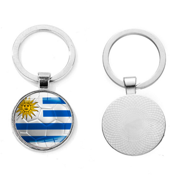 Russia World Cup Football Keychain Football Match Key Buckle Metal Aluminum Alloy Country Flag Souvenir Gift