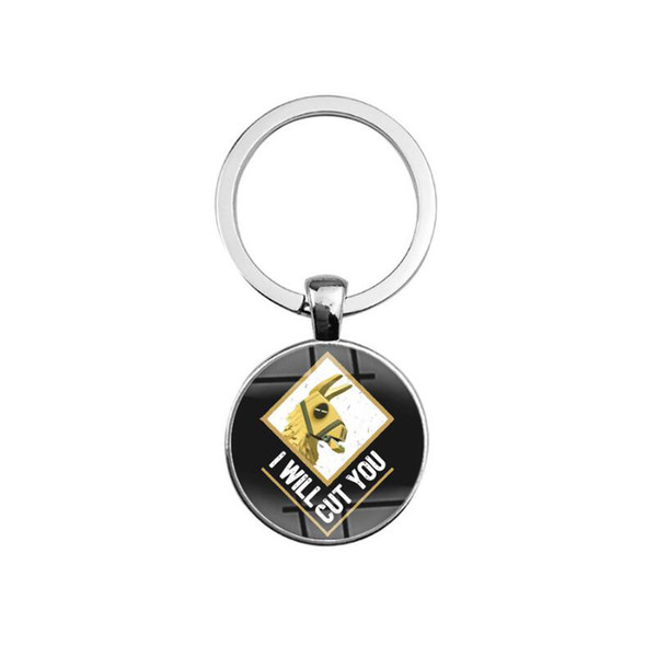 Hot selling Fortnite Keychains Creative Hot FPS Game Logo Keyrings Fans Souvenir Gift Fashion Men Women Keyring holder Accessories