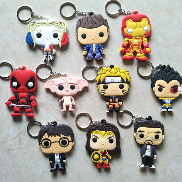 Anime Surrounding Harry Potter Key Chain Avengers 3 Wonder Woman Dragon Key Chain Spider-Man Decorate And Improve Your Charm