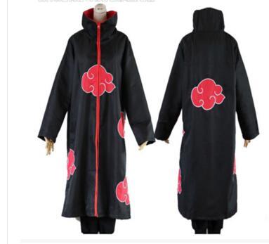 Hot Sale Anime Naruto Akatsuki /Uchiha Itachi Cosplay Halloween Christmas Party Costume Cloak Cape