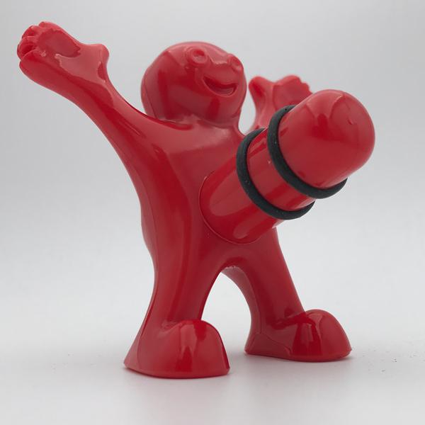 2017 new style new gift human-like shape cute lovely red color red wine bottle stopper 