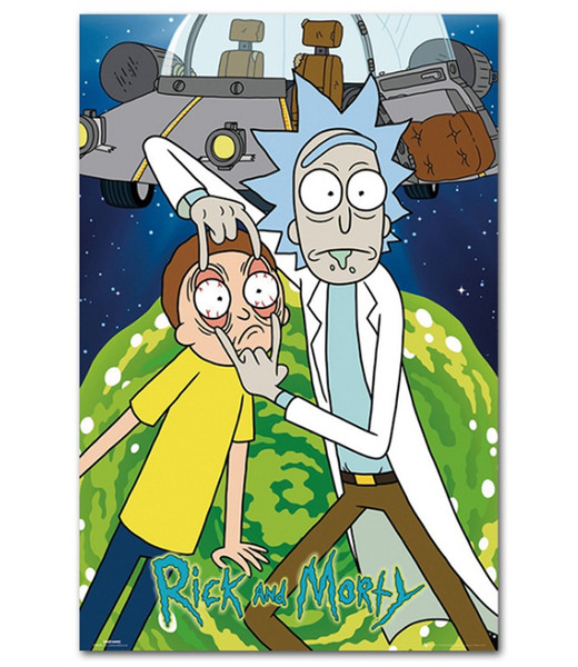 Multi Pattern Rick And Morty Poster Wall Painting Posters Prints on Canvas Art Wall Pictures RAMP50