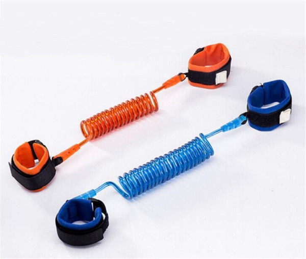 1.5m Fashion Baby Child Kids anti lost wristband Wrist Link Safety Harness Strap Rope Leash with metal connector for kids toys