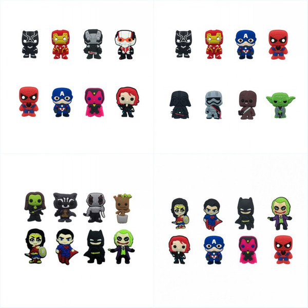 Batman VS Superman Marvel's Avengers Mix Cartoon Fridge Magnets PVC Whiteboard Sticker Creative Home/Kitchen/Car Decor Kid Favor Party Gift
