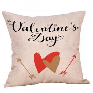 Letter Love Heart Print Pillow Case Valentine's Day Decoration Pillow Cover Couple Heart Arrow Shape Home Sofa Cushion Cover IIA281 300pcs