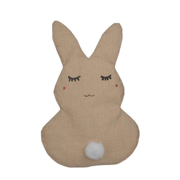 Kids Easter Linen Rabbit Garden Flag Indoor Outdoor Home Decor DIY Blank Bunny Flag for Easter Garden Decorations