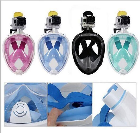 Summer Underwater Diving Mask Snorkel Set Swimming Training Scuba mergulho full face snorkeling mask Anti Fog No Camera Stand