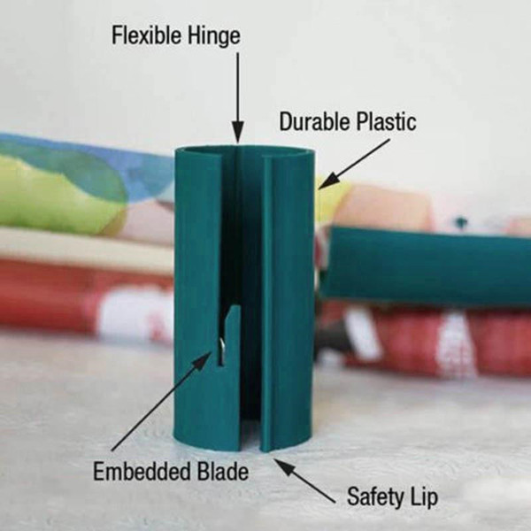 Sliding Wrapping Paper Cutter Wrapping Paper Roll Cutter Cuts the Prefect Line Every Single Time K0477