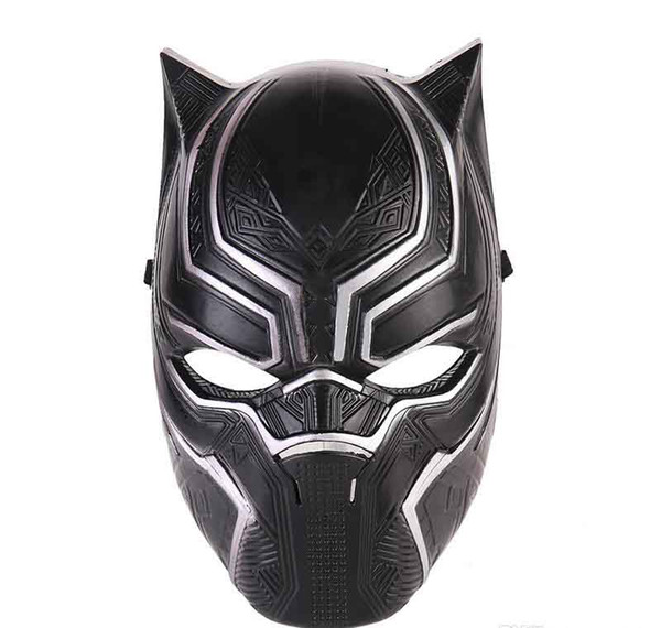 Avenger Black Panther Face Mask Realistic Men's Latex Party Mask Xmas PVC Cosplay Costume Adults Masquerade Christmas Movie Fantastic