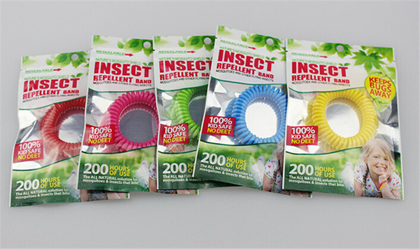 Hot Anti-Mosquito Repellent Bracelet Anti Mosquito Bug Pest Repel Wrist Band Bracelet Insect Repellent Mozzie Keep Bugs Away Mixed Colors
