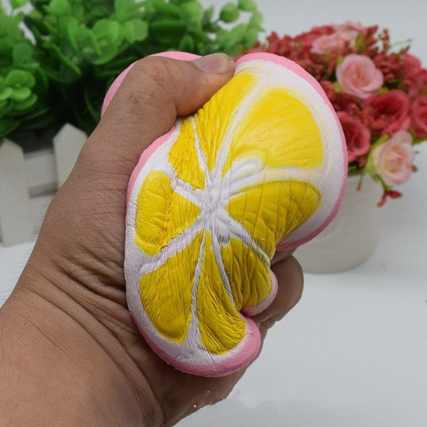 Lemon Squishy Toys Jumbo Kawaii Simulation Rising Toys Cute Cartoon Fruit Squishy Toy Kids Gift 2 Colors Optional 11*9.6CM LDH78