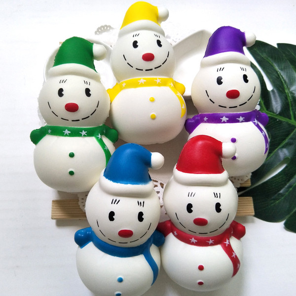Christmas Snowman Toys Squishy Fidget PU Toys New Slow Rebound Squishy Simulation Funny Gadget Vent Decompression Toy 12CM LDH228