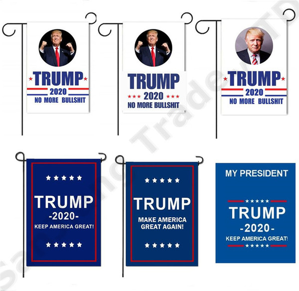 Keep America Great President Trump 2020 Election Flag 30*45cm Double deck shading Campaign Garden flags Outdoor Graden decorations A32009