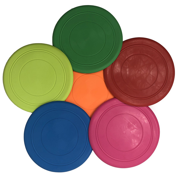 Colourful Pet Dog Soft Flying Flexible Disc Frisbee Disk Soft Silicone Flying Disc Large Dog Puppy Pets Toy Training