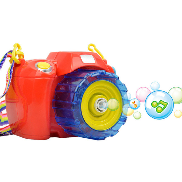 Kids Electric Bubble Camera Toy Cameras Model Light Music Toys Children Soap Bubbles Machine Plastic Favorite Gift Interesting