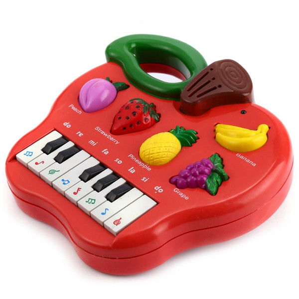 Music songs baby child fruits Piano Musical Toy Educational Development baby sound toy fruit knowledge colorful gift