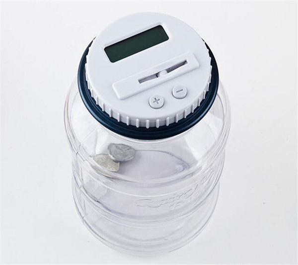 10pcs New Creative Digital Money Box Electronic USD Coin Counter Piggy Bank Money Saving Jar Gift With LCD Screen Y087