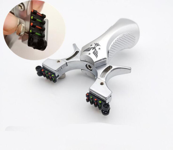 catapult Outdoor Hunting Slingshot New Slingshot Zinc Alloy Slingshot Flat Skin Free Tight Adjustment Flat ABS Resin