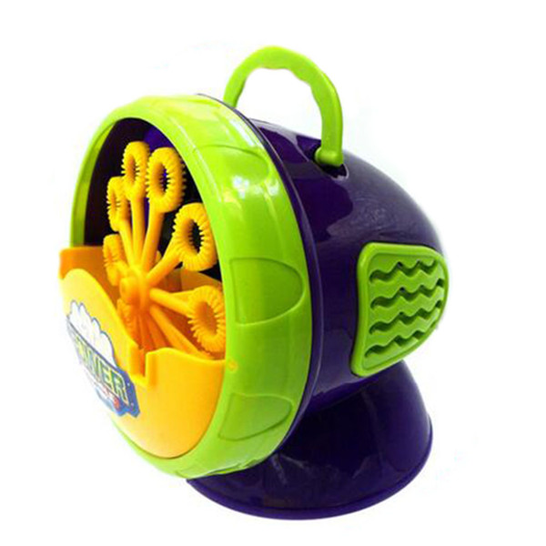 Electronic Automatic Bubble Machine Green Plastic Bubble Blowing Soap Bubbles Baby Toys