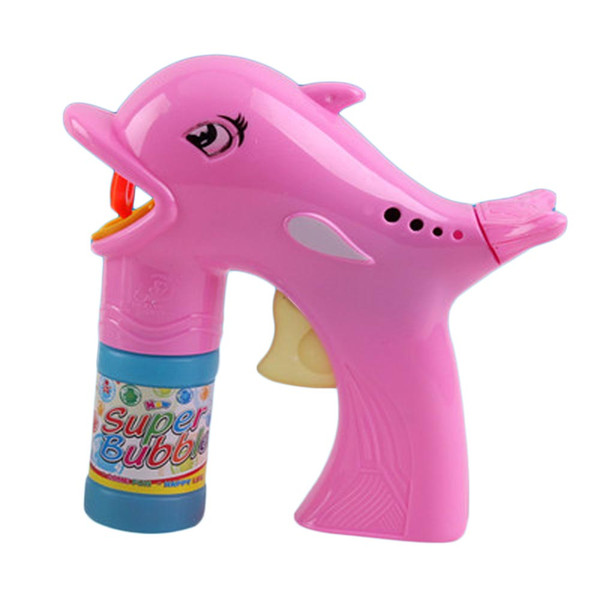 Cute Dolphin Bubble Maker Box Birthday Gifts Toys for Children Kids outdoor Funny playing toy High quality