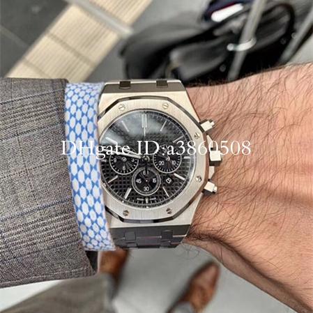 New Top Luxury Men's Watch Rose Gold Stanless Steel 42mm High Quality VK Chronograph Quartz Movement Sports Men Designer Watches