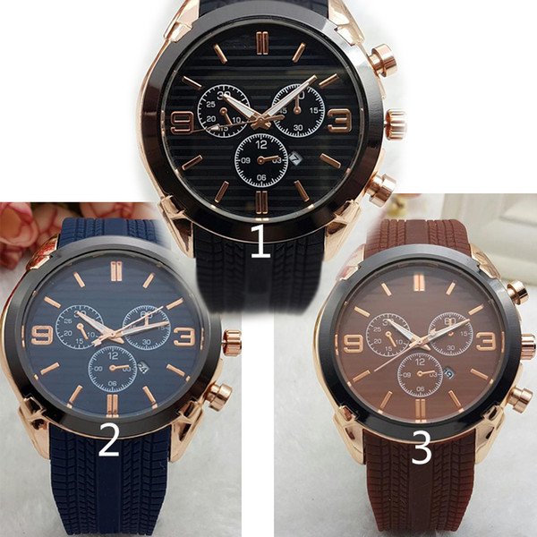 relogio masculino 45mm military sport style large men watches 2019 luxury fashion designer black dial unique silicone big male clock