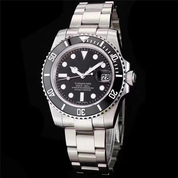 Hot watch sapphire black ceramic bevel stainless steel 40 mm automatic mechanical male watch U1 factory