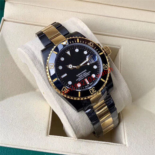 Bestselling Master Design luxury Submersible 8215 male waterproof Ceramic Bezel Mens Mechanical 316L Stainless Steel Automatic 40mm Watch