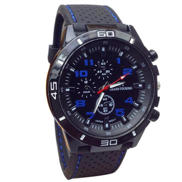 2018 New&Fashion Mens Watch 2015 Quartz Watch Men Watches Sport Wristwatch Silicone Fashion Hours