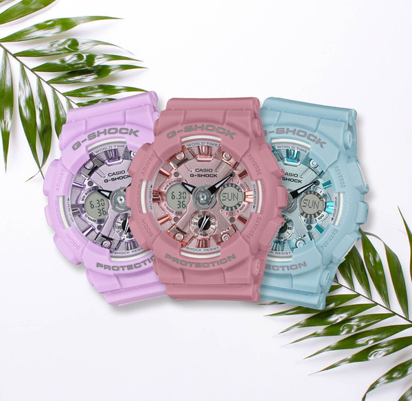 NEW  GSHOCK GMA-S120DP-4ADR/GMA-S120DP-6ADR Women's Watch Pink Free Shipping with tracking