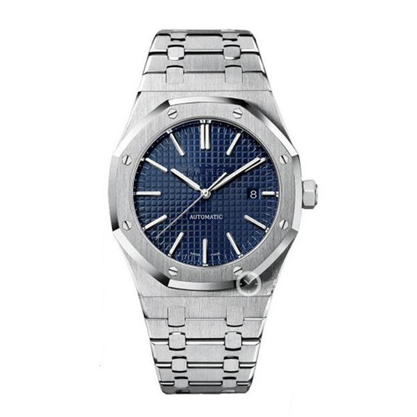 Luxury Watch For Men Fashion Classic Style 42mm Stainless Steel Strap High Quality Automatic Movement Wristwatches Sapphire 15400ST