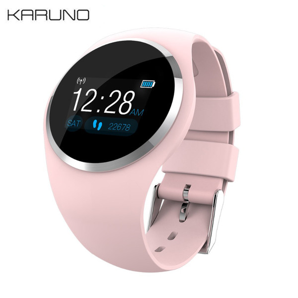 KARUNO Q1 Color Screen Smart Watch Wristband Blood Pressure Heart Rate Monitor Fitness Tracker Men Women Smartwatch Bracelet