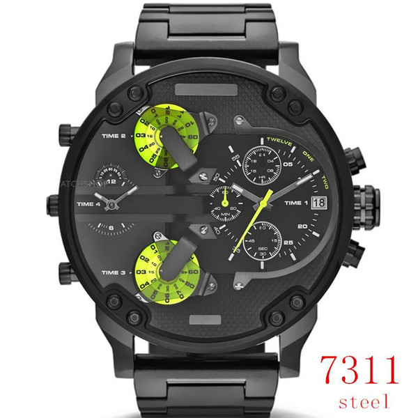 Sport military montres mens new original reloj big dial display diesels watches dz Quartz watch Male Wristwatch Montre Homme