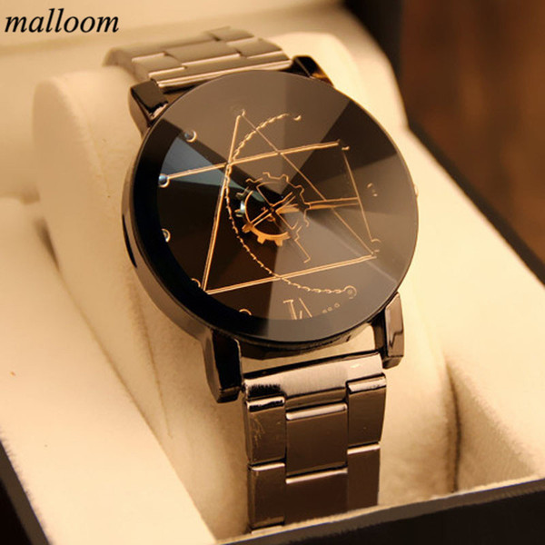 Malloom Fashion Mens Watches Top Brand Luxury Watch Stainless Steel Analog Quartz-Watch Relogio Masculino Montre Homme