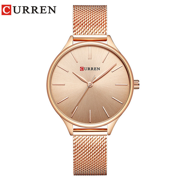 Curren Hot Fashion Simple Style New Ladies Bracelet Watches Women Dress Wristwatch Quartz Female Clock Gifts Relogios Feminino MX190717