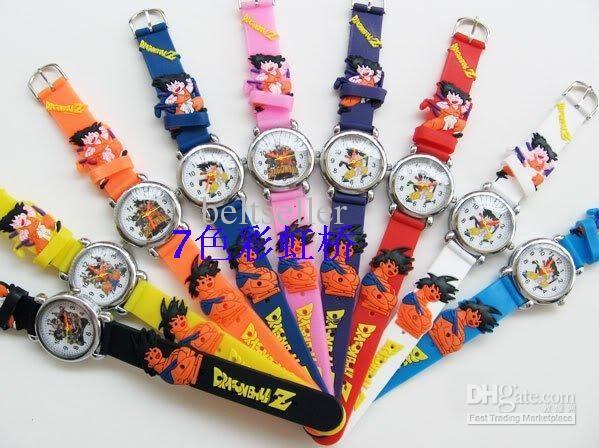 Christmas gift Cartoon 3D Dragon Ball Cartoon Watch children Watches kid watches 10pcs/lot Free shipping