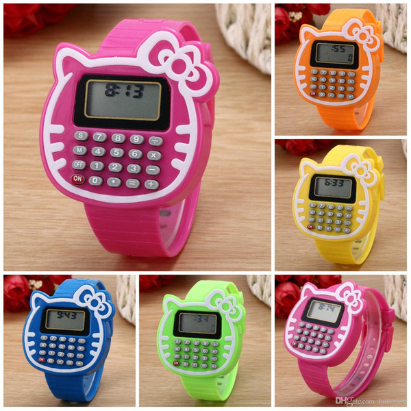 Watches For Kids Relogio Clock Girls Digital LED Watch Silicone Sports watch Date Multifunction Kids Watches Calculator Wrist Watch