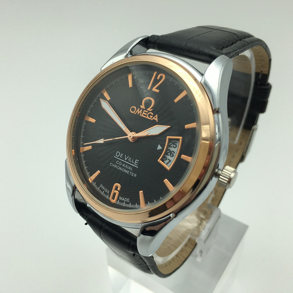 Classic Men's Calendar Waterproof Leather Watch Upscale Generous Men/Girl Quartz Watch Gift Table Relogio