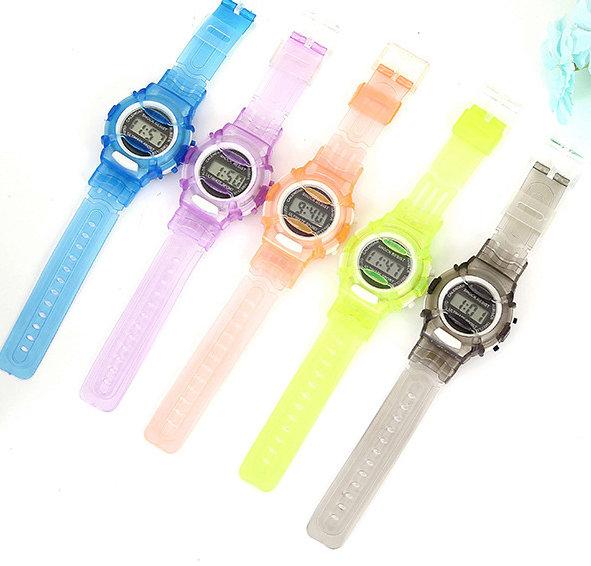 Candy Color Watch Boys Girls Children Students Watch Digital Sports Wrist Watch Small Gifts for Kids Free Shipping