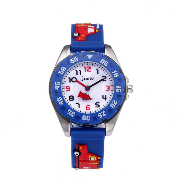 Kid Watch 3D Cartoon Truck Lovely Kids Girls Boys Children Students Quartz Wrist Watch Very Popular Wristwatc Sports Clock