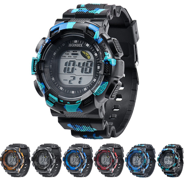 HONHX Children's Watch Student Sports Watch Men's Electronic Watch