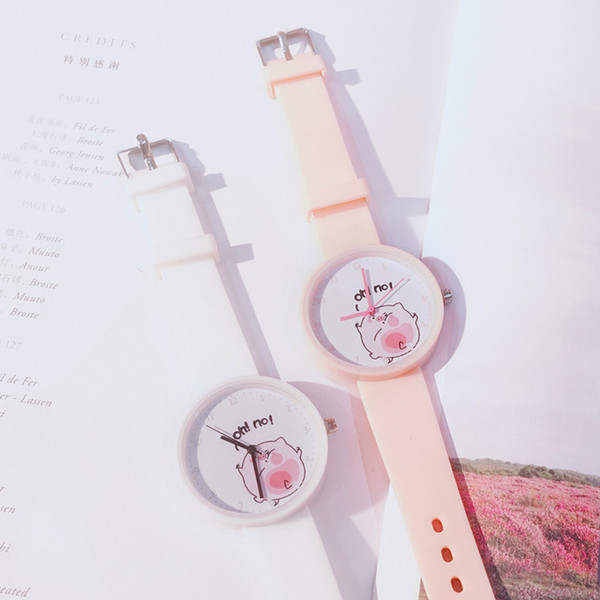 Brand Children Silicone StrapWatches High Quality Fashion Student Cartoon Watch Cheap Boys and Grils Sports Wristwatch 5 Colors Wholesale